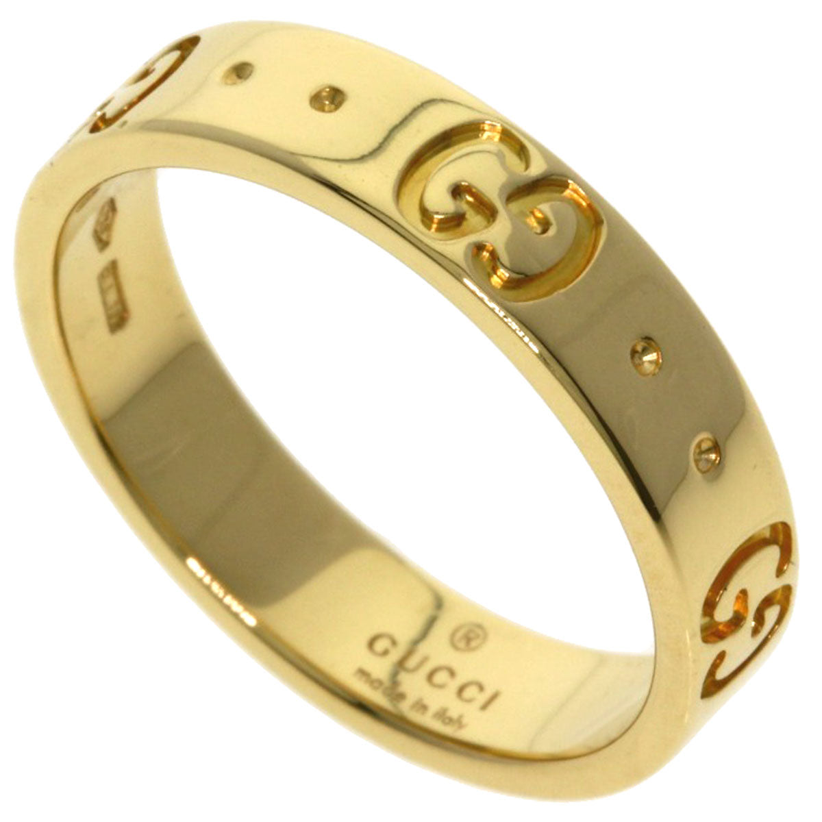 GUCCI Icon # 9 Ring K18 Yellow Gold Ladies [Used]