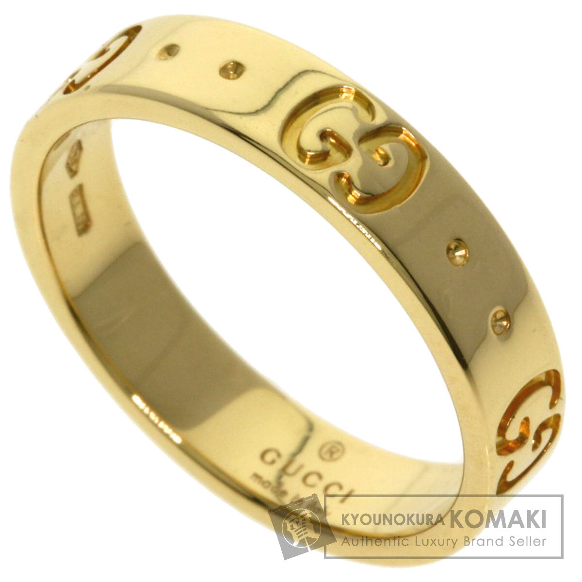 GUCCI Icon # 9 Ring K18 Yellow Gold Ladies [Used]