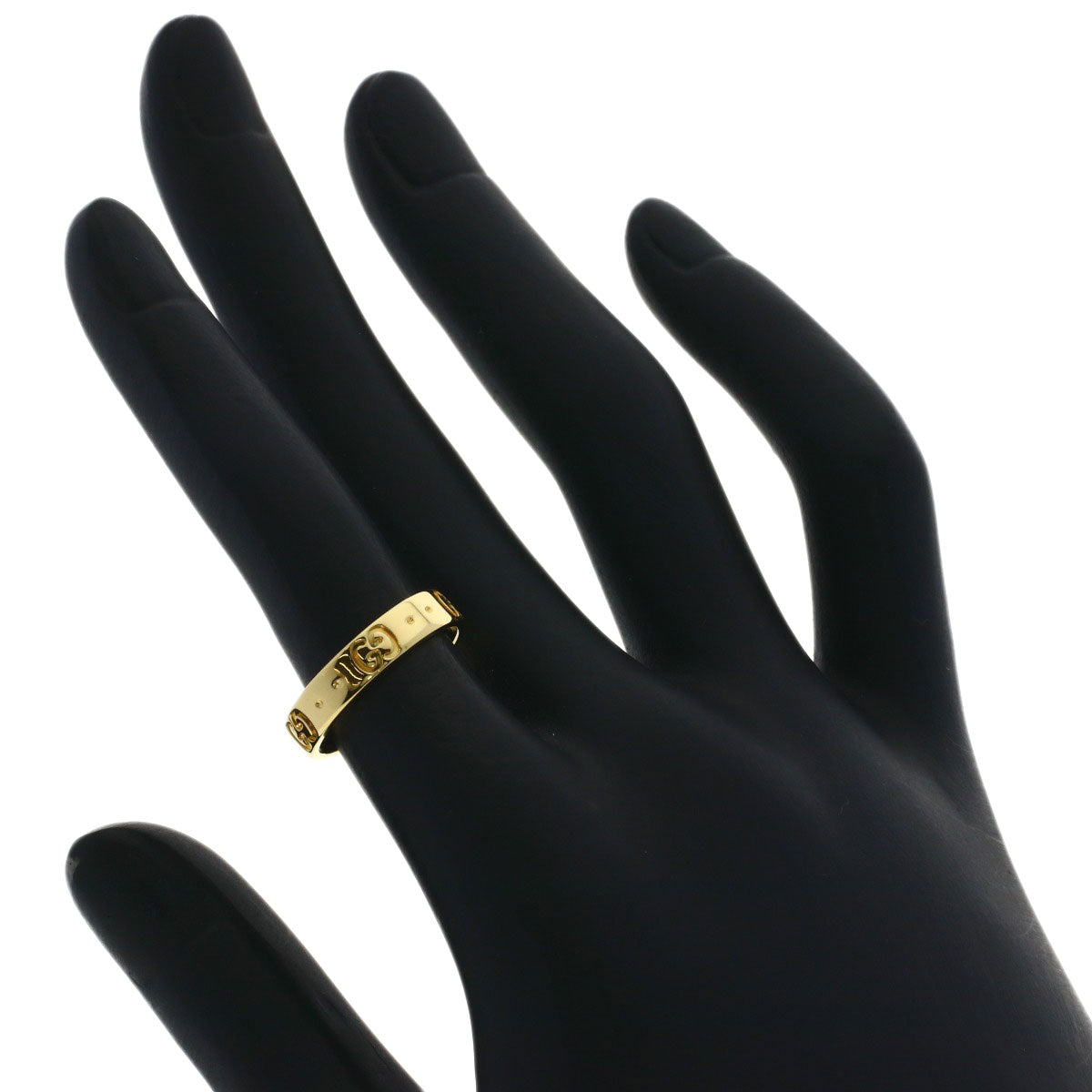 GUCCI Icon # 9 Ring K18 Yellow Gold Ladies [Used]