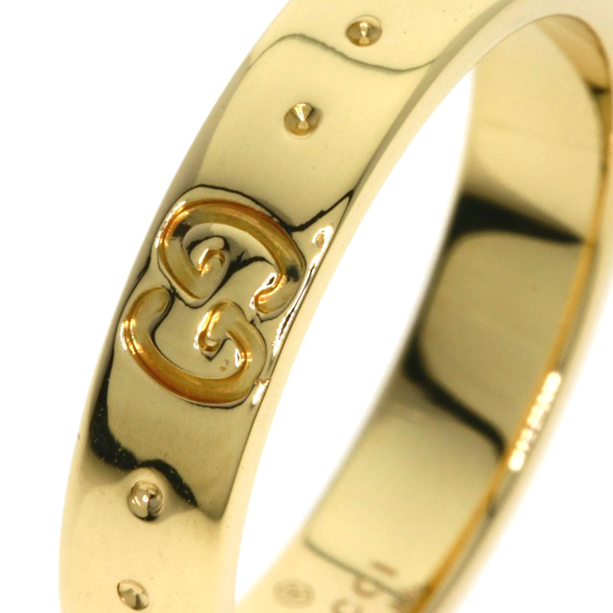 GUCCI Icon # 9 Ring K18 Yellow Gold Ladies [Used]