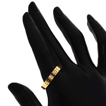 GUCCI Icon #25 Ring K18 Yellow Gold mens [Used]