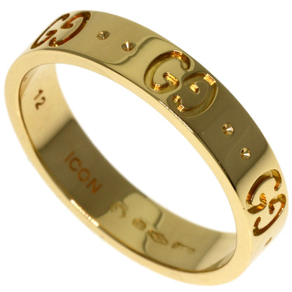GUCCI Icon # 12 Ring K18 Yellow Gold Ladies [Used]