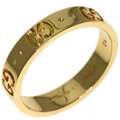 GUCCI Icon # 12 Ring K18 Yellow Gold Ladies [Used]
