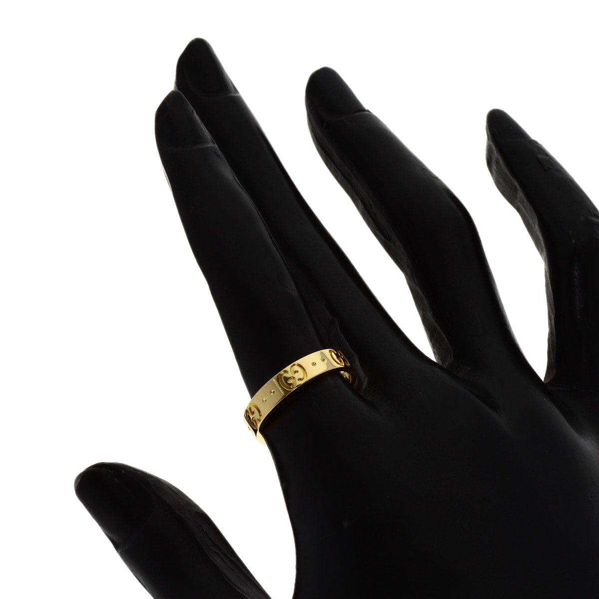 GUCCI Icon # 12 Ring K18 Yellow Gold Ladies [Used]