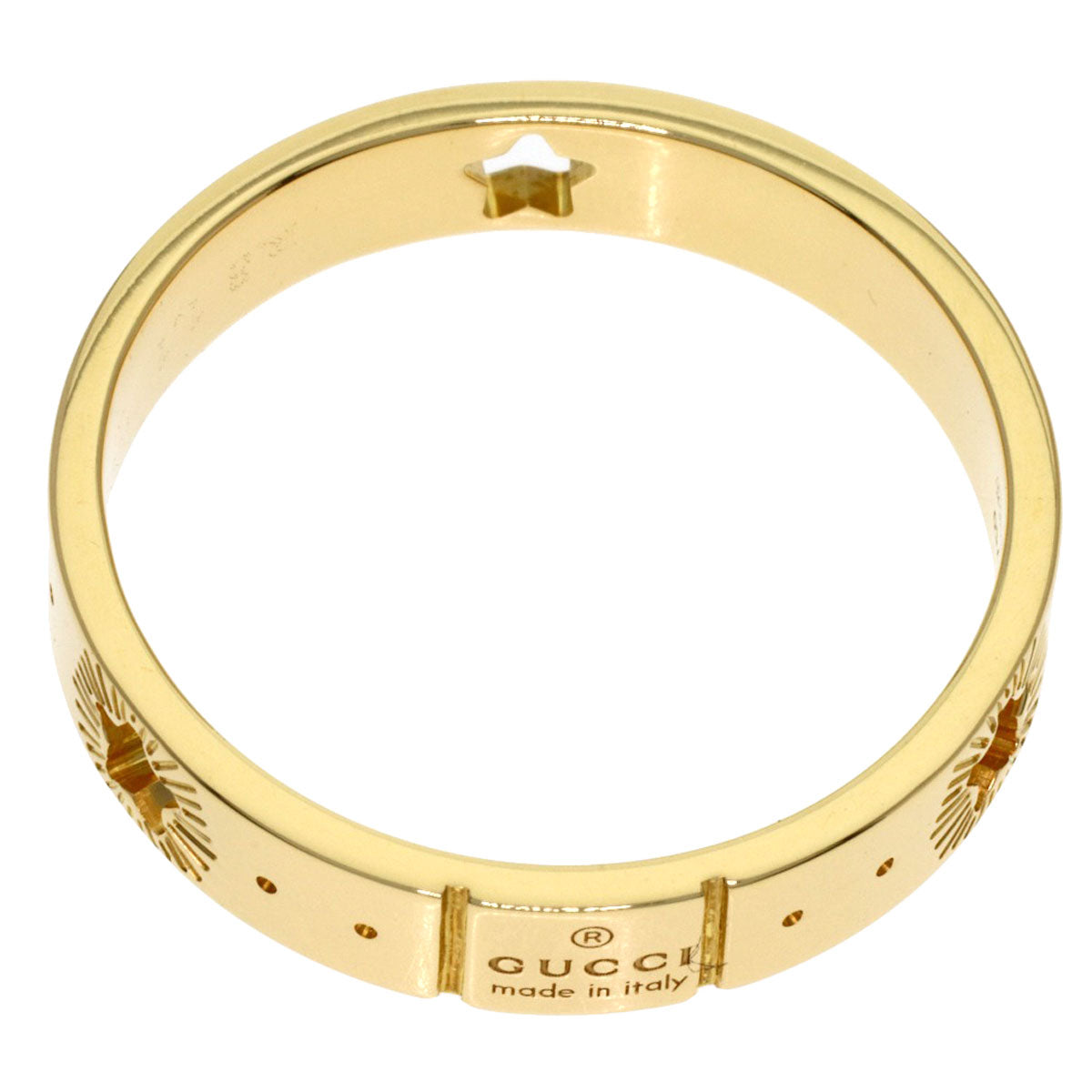 GUCCI Icon Star #17 Ring K18 Yellow Gold Ladies [Used]