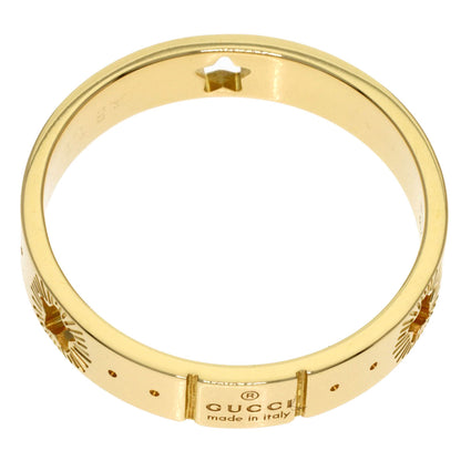 GUCCI Icon Star #17 Ring K18 Yellow Gold Ladies [Used]