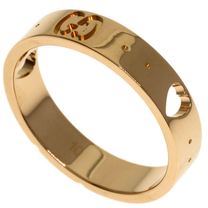 GUCCI Icon # 10 Ring K18 Pink Gold Ladies [Used]