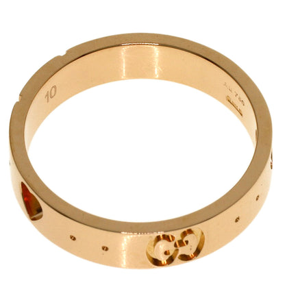 GUCCI Icon # 10 Ring K18 Pink Gold Ladies [Used]