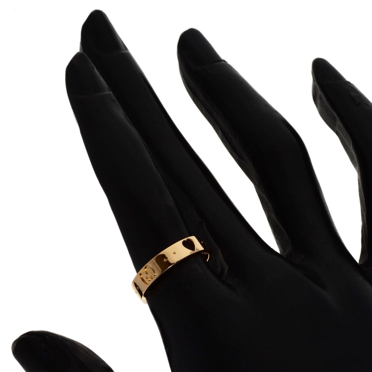 GUCCI Icon # 10 Ring K18 Pink Gold Ladies [Used]