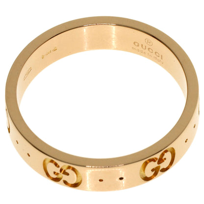 GUCCI Icon # 11 Ring K18 Pink Gold Ladies [Used]