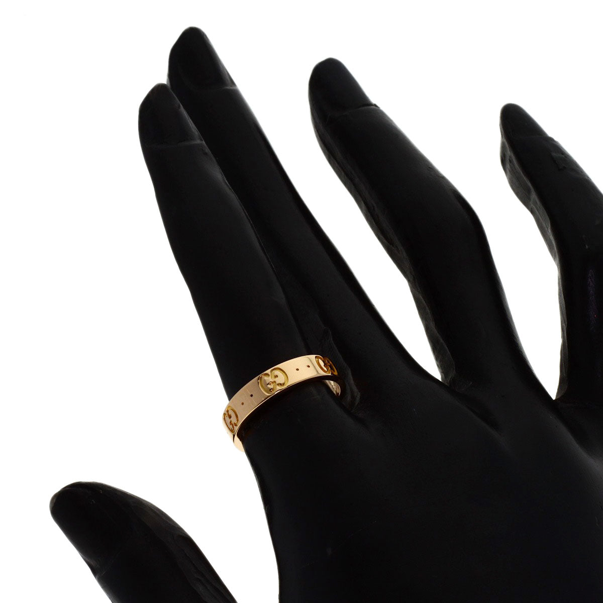 GUCCI Icon # 11 Ring K18 Pink Gold Ladies [Used]