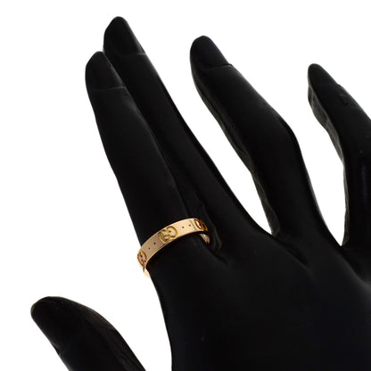 GUCCI Icon # 11 Ring K18 Pink Gold Ladies [Used]