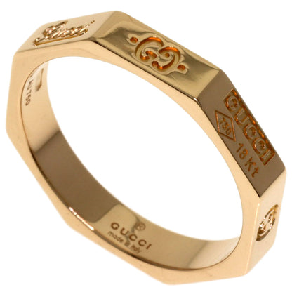 GUCCI Octagon #16 Ring K18 Pink Gold Ladies [Used]