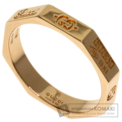 GUCCI Octagon #16 Ring K18 Pink Gold Ladies [Used]