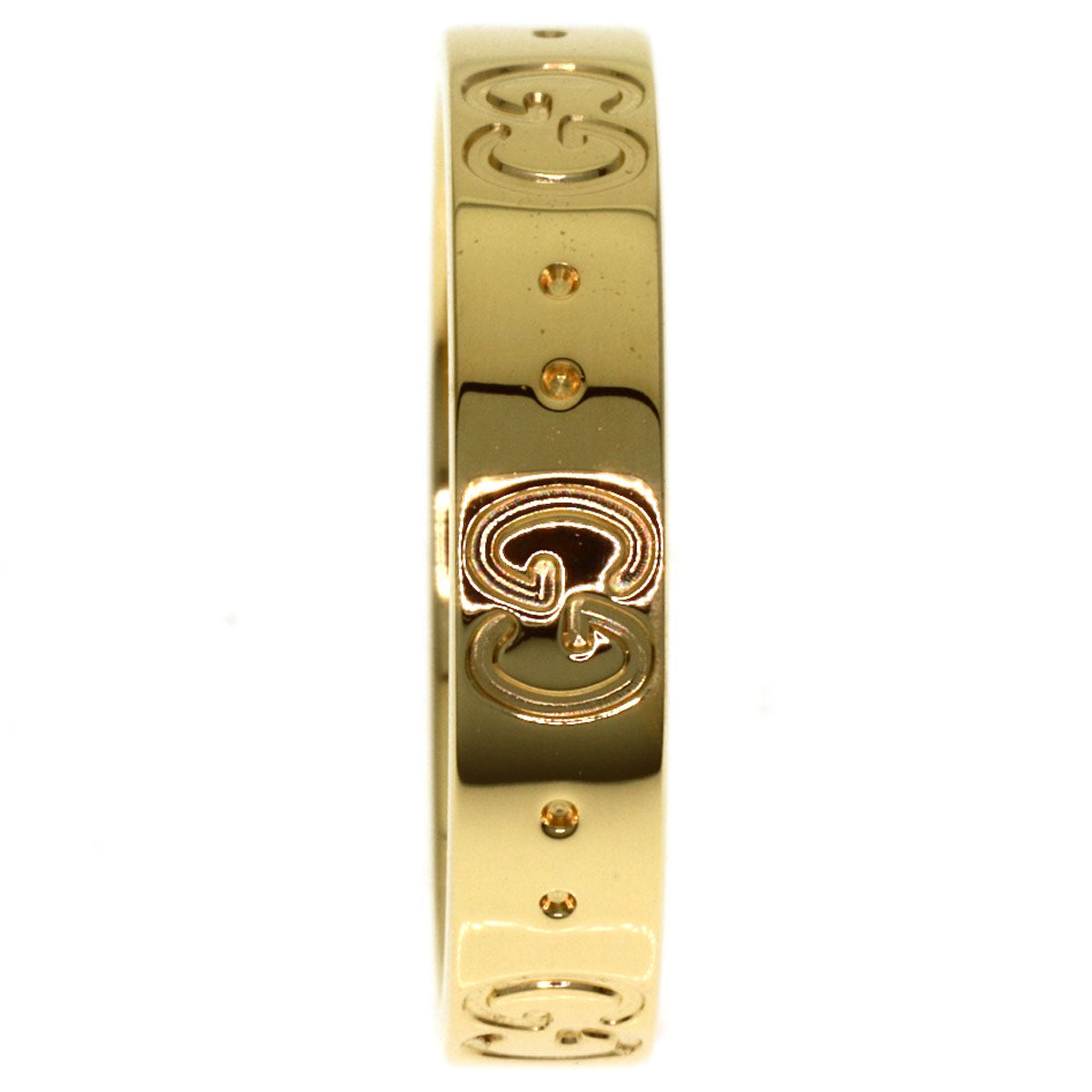 GUCCI Icon # 12 Ring K18 Yellow Gold Ladies [Used]
