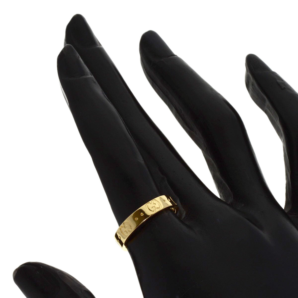 GUCCI Icon # 12 Ring K18 Yellow Gold Ladies [Used]