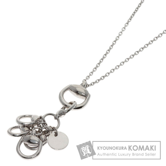 GUCCI Horsebit Necklace K18 White Gold Ladies [Used]