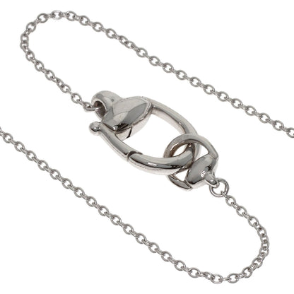 GUCCI Horsebit Necklace K18 White Gold Ladies [Used]