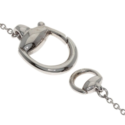 GUCCI Horsebit Necklace K18 White Gold Ladies [Used]