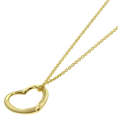 TIFFANY&Co. Open heart Necklace K18 Yellow Gold Ladies [Used]