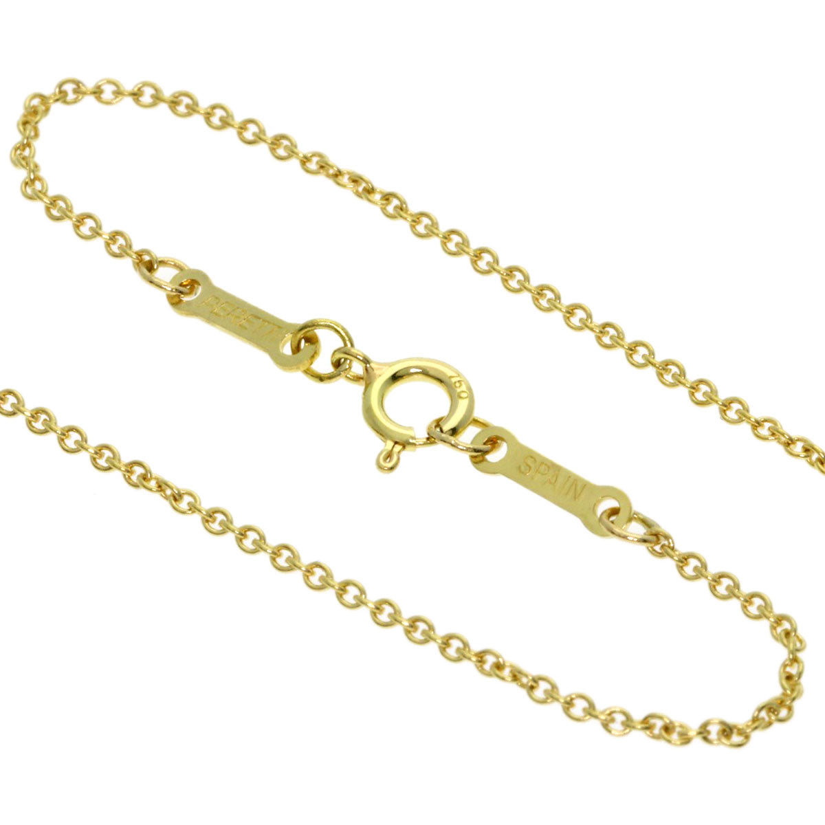 TIFFANY&Co. Open heart Necklace K18 Yellow Gold Ladies [Used]