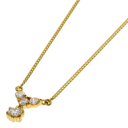 TASAKI Diamond Necklace K18 Yellow Gold Ladies [Used]