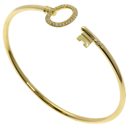 TIFFANY&Co. Oval Key Wire Bracelet K18 Yellow Gold Ladies [Used]