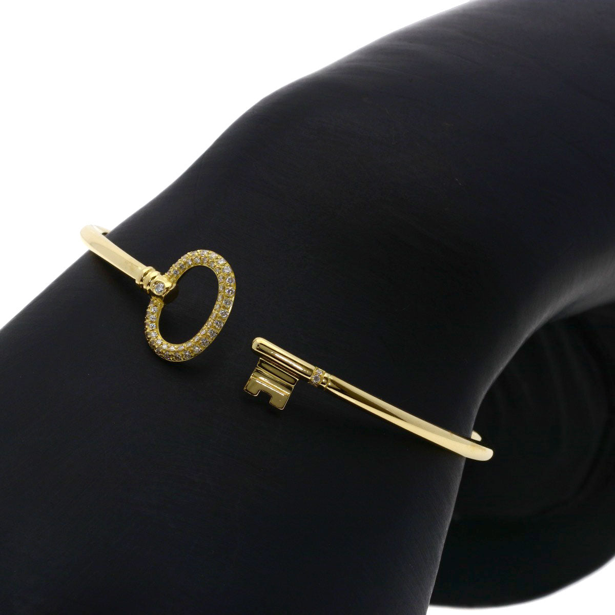 TIFFANY&Co. Oval Key Wire Bracelet K18 Yellow Gold Ladies [Used]