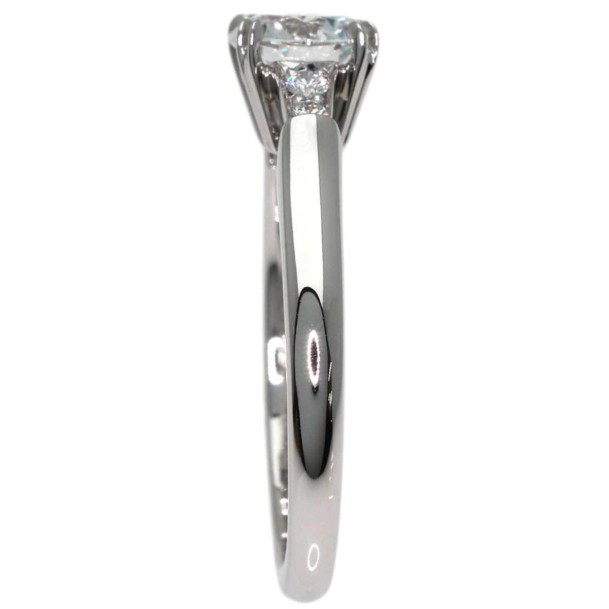 HARRY WINSTON Round Cut Trist Diamond Ring Platinum PT950 Ladies [Used]
