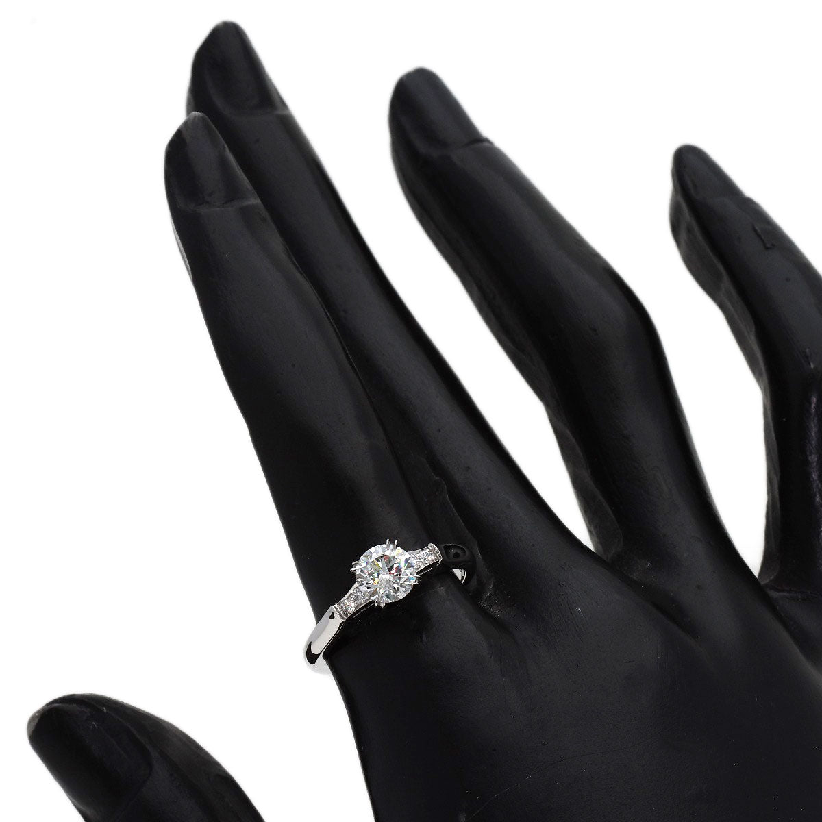 HARRY WINSTON Round Cut Trist Diamond Ring Platinum PT950 Ladies [Used]