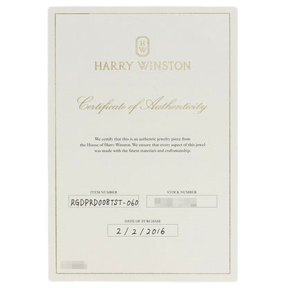HARRY WINSTON Round Cut Trist Diamond Ring Platinum PT950 Ladies [Used]