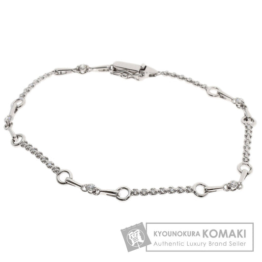 De Beers LINE Diamond Bracelet Platinum PT900 Ladies [Used]