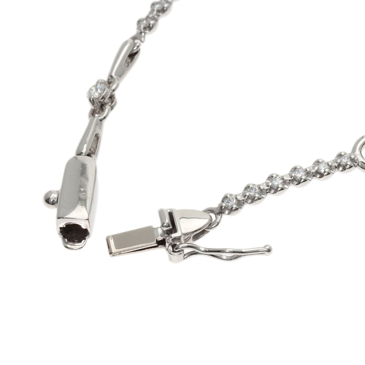 De Beers LINE Diamond Bracelet Platinum PT900 Ladies [Used]