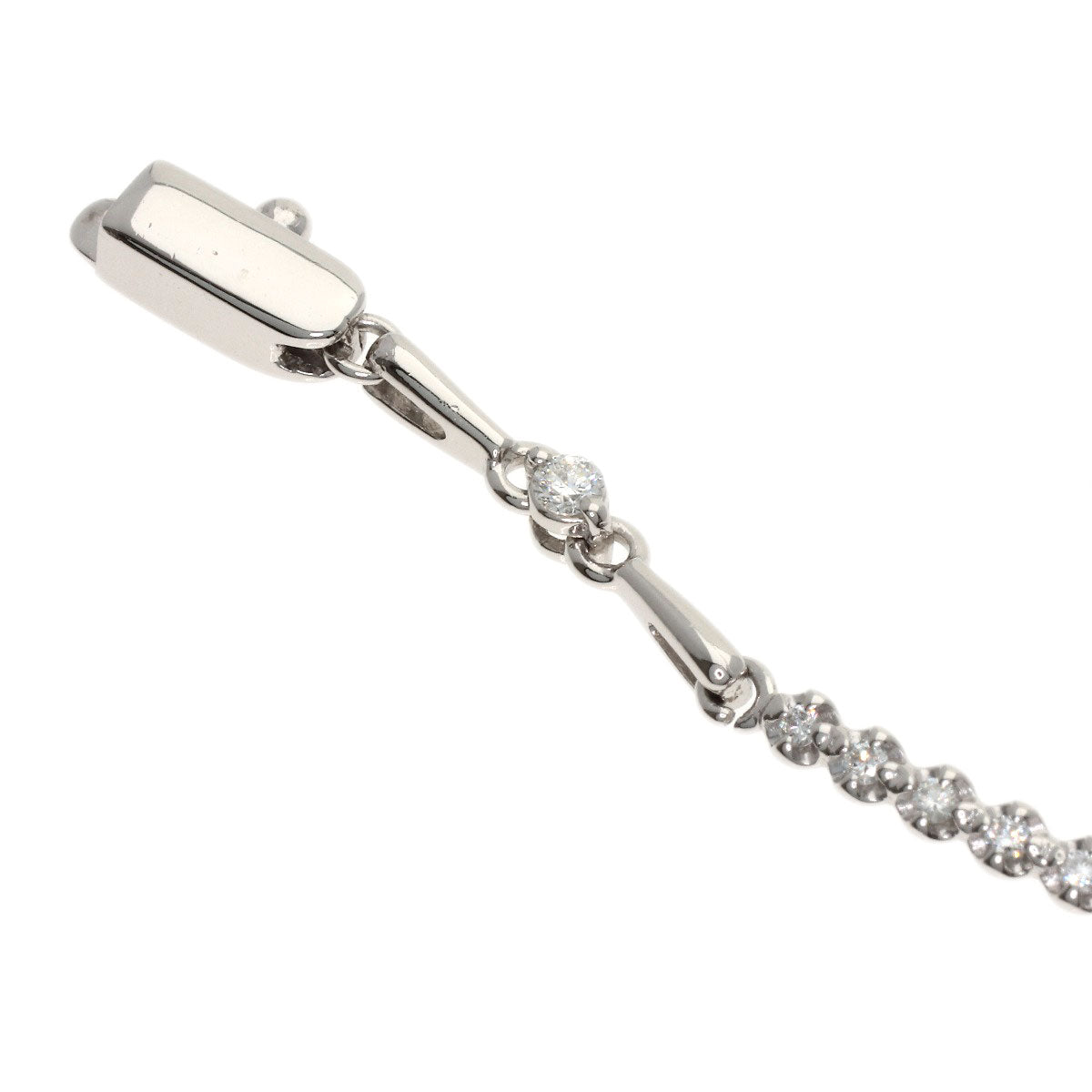 De Beers LINE Diamond Bracelet Platinum PT900 Ladies [Used]