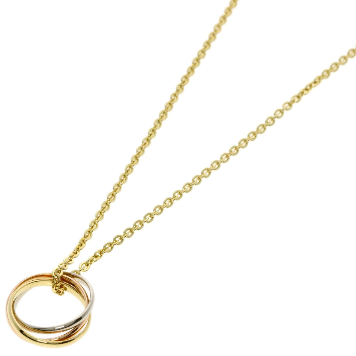 CARTIER Trinity Necklace K18 Yellow Gold 18K Pink GoldLadies [Used]