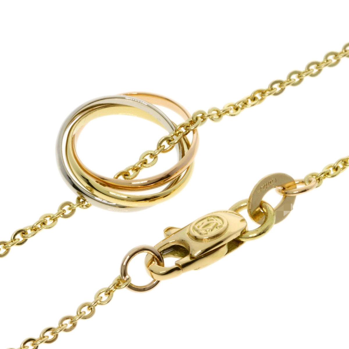CARTIER Trinity Necklace K18 Yellow Gold 18K Pink GoldLadies [Used]