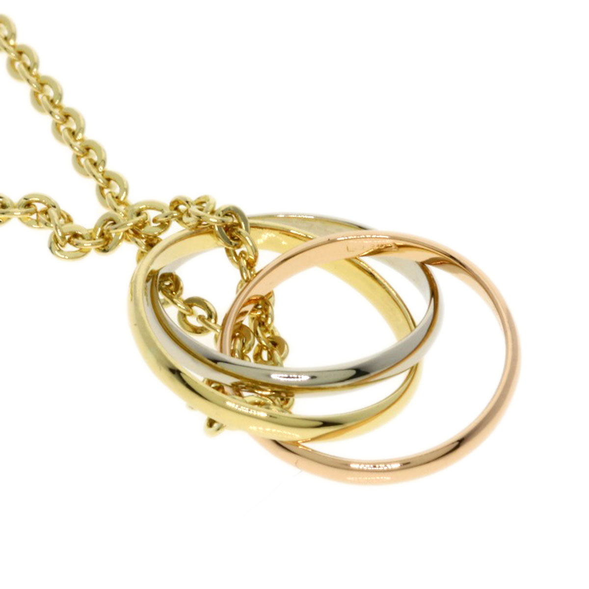 CARTIER Trinity Necklace K18 Yellow Gold 18K Pink GoldLadies [Used]