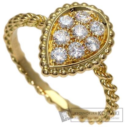 Boucheron Serpent Bohème Small Diamond #50 Ring K18 Yellow Gold Ladies [Used]