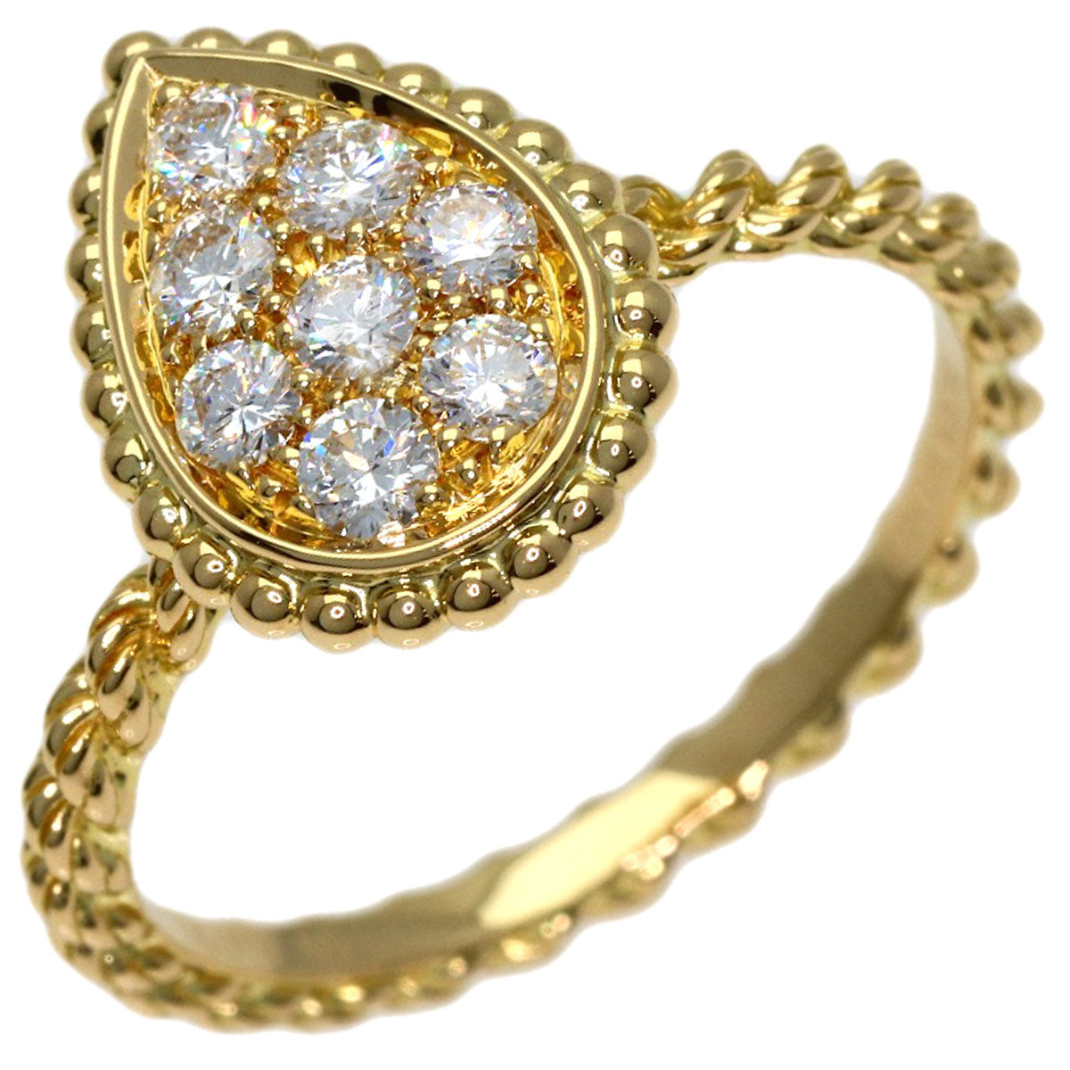 Boucheron Serpent Bohème Small Diamond #50 Ring K18 Yellow Gold Ladies [Used]