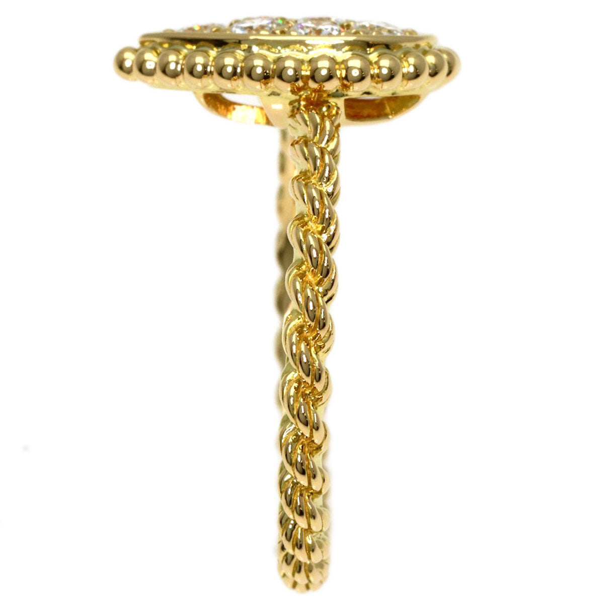 Boucheron Serpent Bohème Small Diamond #50 Ring K18 Yellow Gold Ladies [Used]