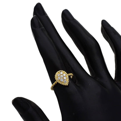 Boucheron Serpent Bohème Small Diamond #50 Ring K18 Yellow Gold Ladies [Used]