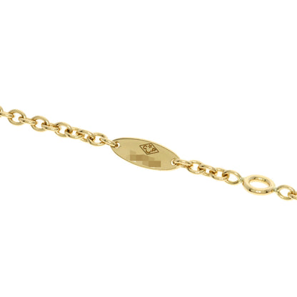 Dior Rose de Vent Medium Diamond Malachite Long Necklace K18 Yellow Gold Ladies [Used]