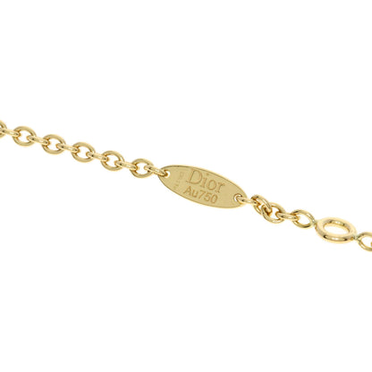 Dior Rose de Vent Medium Diamond Malachite Long Necklace K18 Yellow Gold Ladies [Used]