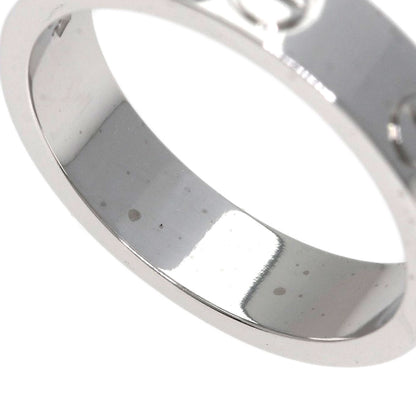 CARTIER Mini love ring 1P Diamond #46 Ring K18 White Gold Ladies [Used]