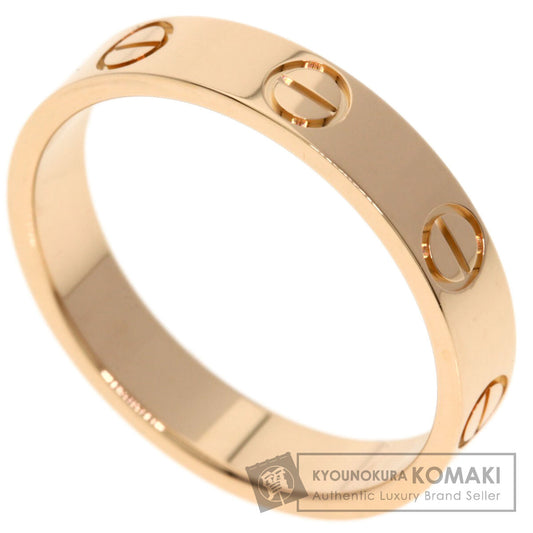 CARTIER mini love ring #51 Ring K18 Pink Gold Ladies [Used]