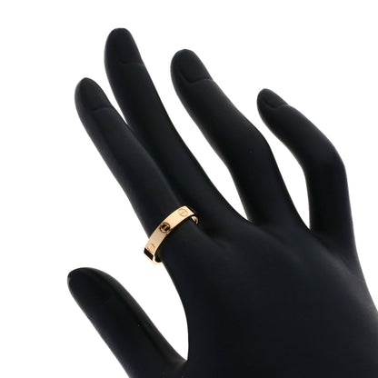 CARTIER mini love ring #51 Ring K18 Pink Gold Ladies [Used]