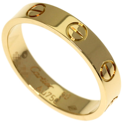 CARTIER Mini love ring #50 Ring K18 Yellow Gold Ladies [Used]