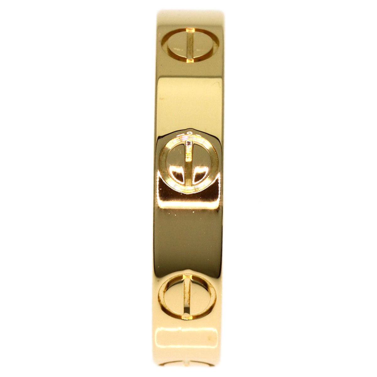 CARTIER Mini love ring #50 Ring K18 Yellow Gold Ladies [Used]
