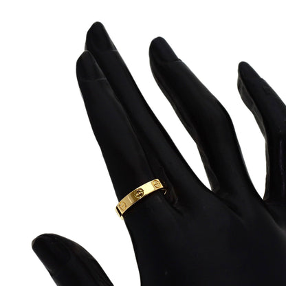 CARTIER Mini love ring #50 Ring K18 Yellow Gold Ladies [Used]
