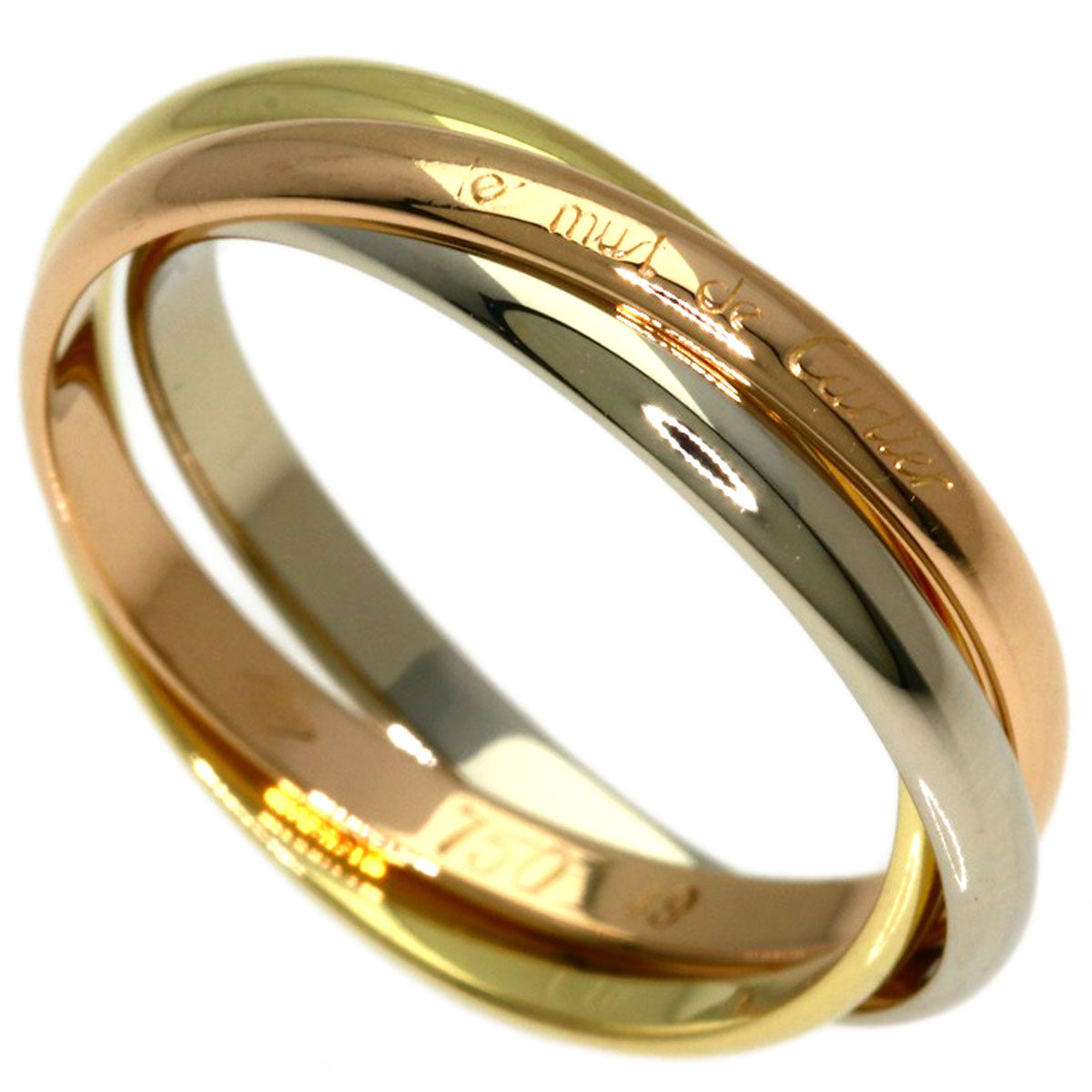 CARTIER Trinity SM #49 Ring K18 Yellow Gold K18 White GoldLadies [Used]